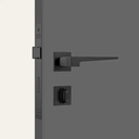 Ver imagem 3 de Fechadura Classic 3200 Banheiro Ros. Quadrada Wc Black
