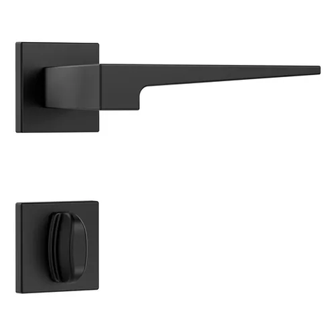 Fechadura Classic 3200 Banheiro Ros. Quadrada Wc Black