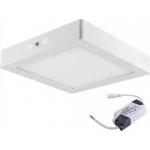 Painel Led 17 Sobrepor Quadrado 12w 3000k 100-240v Taschibra