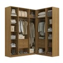 Ver imagem 4 de Closet sem Portas Modulado 5 Peças MDF Altezza Belmax:Freijó
