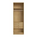 Ver imagem 5 de Quarto Completo 6 Peças com Guarda Roupa Modulado, Escrivaninha e Cômoda 3 Gavetas 100% MDF Infinity