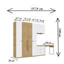 Ver imagem 4 de Quarto Modulado Casal Completo Provençal/americano com 6 Peças 100% Mdf