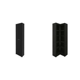 Kit 2 Armários para Escritório com Armário Fechado e Armário de Canto ME4105 e ME4132 - 2