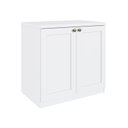 Ver mais imagens de Kit Cômodas 3 Gavetas e Armário 2 Portas Provençais 100% MDF Branco/Fosco