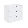 Kit Cômodas 3 Gavetas e Armário 2 Portas Provençais 100% Mdf - 6