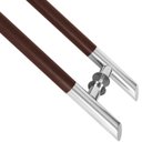 Ver imagem 2 de Puxador Duplo Tubular Ponta Diagonal 1.1/4 Alumínio / Inox 304 - Aço Corten / Polido Loja da Indústr