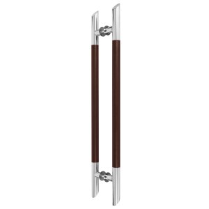 Puxador Duplo Tubular Ponta Diagonal 1.1/4 Alumínio / Inox 304 - Aço Corten / Polido Loja da Indústr