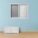 Ver imagem 3 de Janela de Alumínio Veneziana 3 Folhas com Tela Mosquiteira 100x150 Branco Esquadrias Bergamo