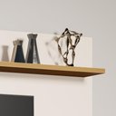 Ver imagem 2 de Painel Menfis - Tv até 50'' Mdp 1 Porta e 1 Gaveta Nature-off White - Sal Movelaria