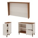 Ver imagem 6 de Bancada de Cozinha Ilha Gourmet Americana 2 Portas 4 Gavetas 100% Mdf