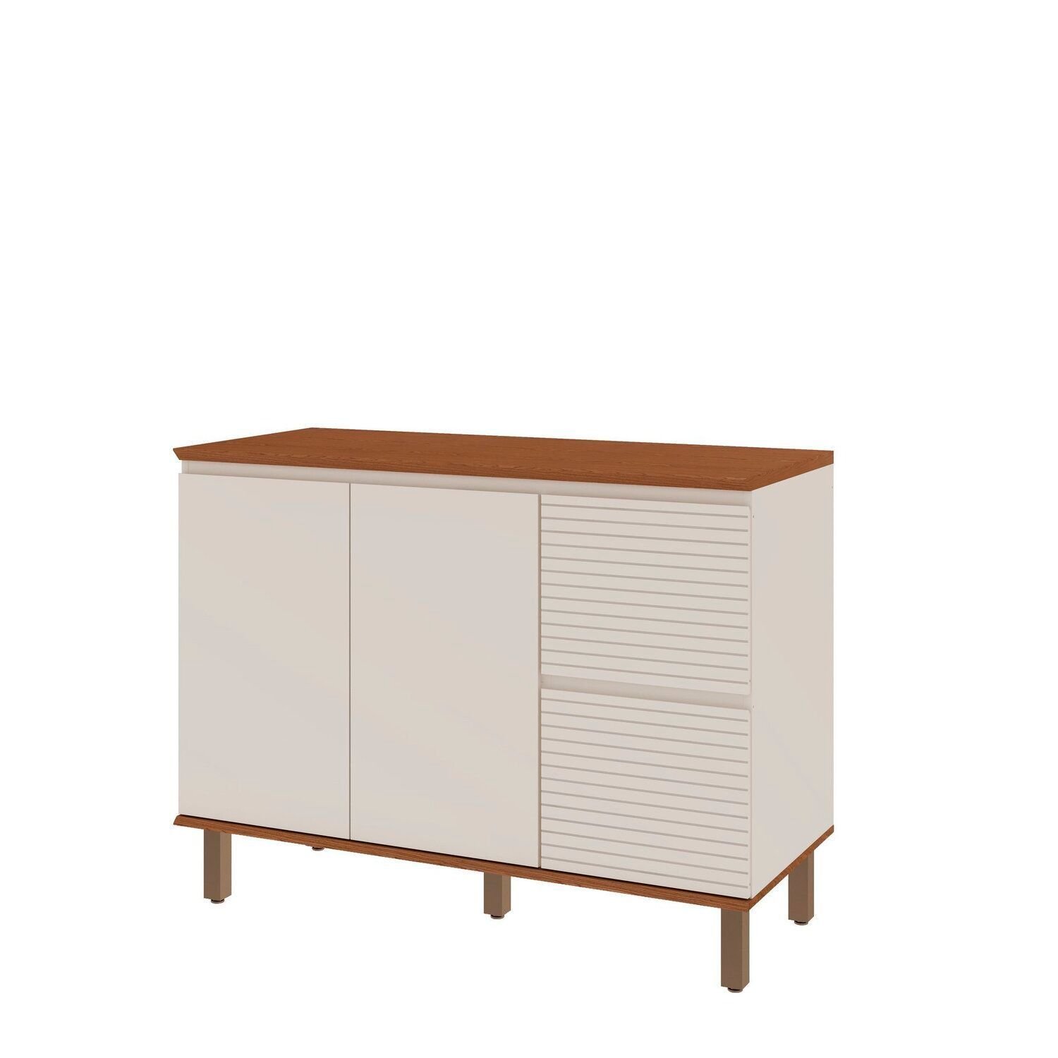 Bancada de Cozinha Ilha Gourmet Americana 2 Portas 4 Gavetas 100% Mdf - 7