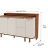 Bancada de Cozinha Ilha Gourmet Americana 2 Portas 4 Gavetas 100% Mdf - 4