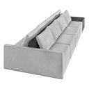 Ver imagem 7 de Sofá Ilha 4 Lugares Living 512cm Modulado Lary Veludo Cinza Pu Pto K01 - D'Rossi