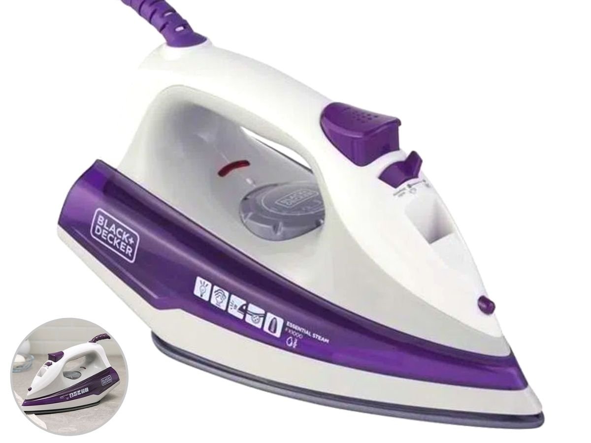 Ferro De Passar Roupa A Vapor 1200w Fx1000 Black & Decker Black+Decker FX1000-B - 1