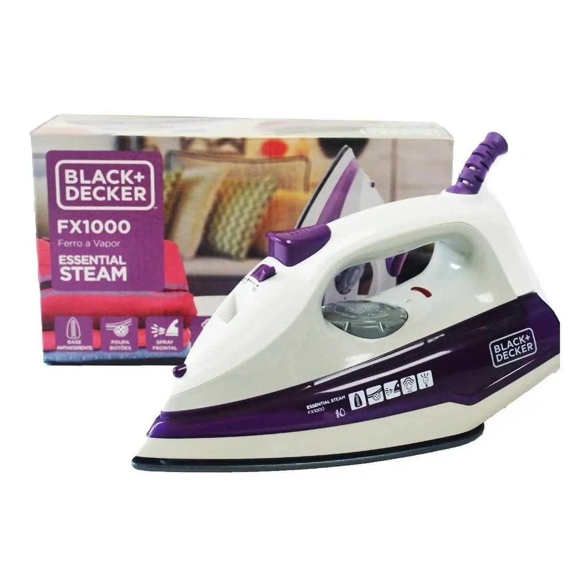 Ferro De Passar Roupa A Vapor 1200w Fx1000 Black & Decker Black+Decker FX1000-B - 5