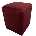 Ver imagem 4 de Kit Poltrona Giovana Giratória Ferro e Madeira, Puff Quadrado e Almofadas em Sued Premium: Marsala