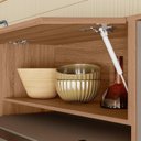 Ver imagem 6 de Cozinha Completa Modulada com Vidro Reflecta 4 Peças Paolla Cinza/Ipe/Fendy