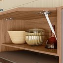 Ver imagem 6 de Cozinha Completa Modulada com Vidro Reflecta 4 Peças Paolla Cinza/Ipe/Fendy