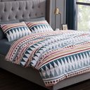 Ver imagem 1 de Jogo de Cama Casal Queen Boho 6 Pç 400 Fios Edredom 260x260
