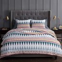 Ver imagem 3 de Jogo de Cama Casal Queen Boho 6 Pç 400 Fios Edredom 260x260