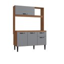 Ver imagem 2 de Cozinha Compacta 4 Portas 1 Gaveta 1 Nicho Katy