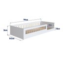 Ver imagem 4 de Cama Montessoriana de Solteiro Linha Affetto Branco