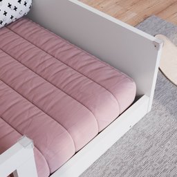 Cama Montessoriana de Solteiro Linha Affetto Branco - 6 Cama Montessoriana de Solteiro Linha Affetto Branco - 6