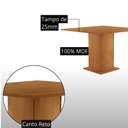 Ver imagem 3 de Mesa de Jantar Loren 90cm Tampo MDF Canto Reto Laminado com 4 Cadeiras Lira