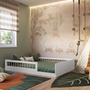Ver imagem 5 de Cama Montessoriana de Casal Linha Affetto Branco