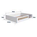 Ver imagem 4 de Cama Montessoriana de Casal Linha Affetto Branco