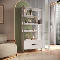 Estante Elvis com 2 Gavetas 100% Mdf - 1