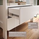 Ver imagem 6 de Estante de Livros 100% MDF 81CMX183CM 2 Gavetas e 4 Prateleiras Elvis Bege/Branco