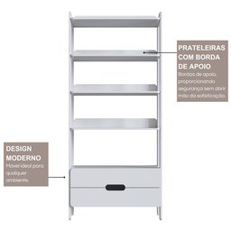 Estante Elvis com 2 Gavetas 100% Mdf - 9