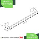 Ver imagem 4 de Porta Toalha de Banho Adesivo 3m Inox Banheiro de Parede Df