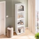 Ver imagem 5 de Estante de Livros 40cmx150cm Modular 4 Nichos Calum