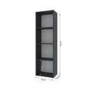 Ver imagem 4 de Estante de Livros 40CMX150CM Modular 4 Nichos Calum Preto