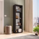 Ver imagem 1 de Estante de Livros 40CMX150CM Modular 4 Nichos Calum Preto