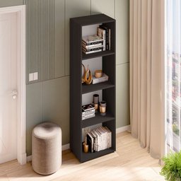 Estante Modular para Livros 4 Nichos Calum - 5