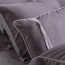 Ver imagem 4 de Capa para Almofada de Cama Algodão Retangular 400 Fios Barcelona Zinc Blue Gardenia