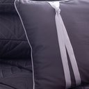 Ver imagem 2 de Capa para Almofada de Cama Algodão Retangular 400 Fios Barcelona Zinc Blue Gardenia