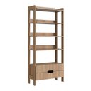 Ver imagem 2 de Estante Para Livros 100% MDF Com 2 Gavetas e 4 Prateleiras Elvis