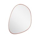 Ver imagem 1 de Espelho Orgânico Moderno Sala Quarto Banheiro Lavabo 80x60cm em Couro 3cm - Mod. Pinterest Caramelo