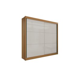 Guarda Roupa Casal 2 Portas 6 Gavetas Cancun D' Doro Cinamomo/ Cinamomo com Off White - 2