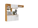 Ver imagem 2 de Cozinha Nanda 5 Portas e 1 Gaveta C/ Balcão 179,4cm:cinamomo/branco