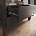 Ver imagem 4 de Estante de Livros 100% MDF 81CMX183CM 2 Gavetas e 4 Prateleiras Elvis Preto