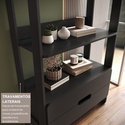 Estante Elvis com 2 Gavetas 100% Mdf - 10