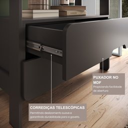 Estante Elvis com 2 Gavetas 100% Mdf - 9