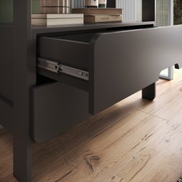 Estante Elvis com 2 Gavetas 100% Mdf - 4