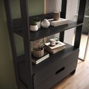 Ver imagem 5 de Estante Para Livros 100% MDF Com 2 Gavetas e 4 Prateleiras Elvis