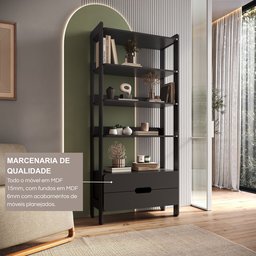 Estante Elvis com 2 Gavetas 100% Mdf - 6
